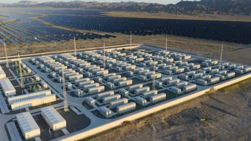 batteries de champs solaires