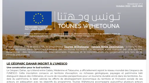 Second newsletter for Tounes Wijhetouna 